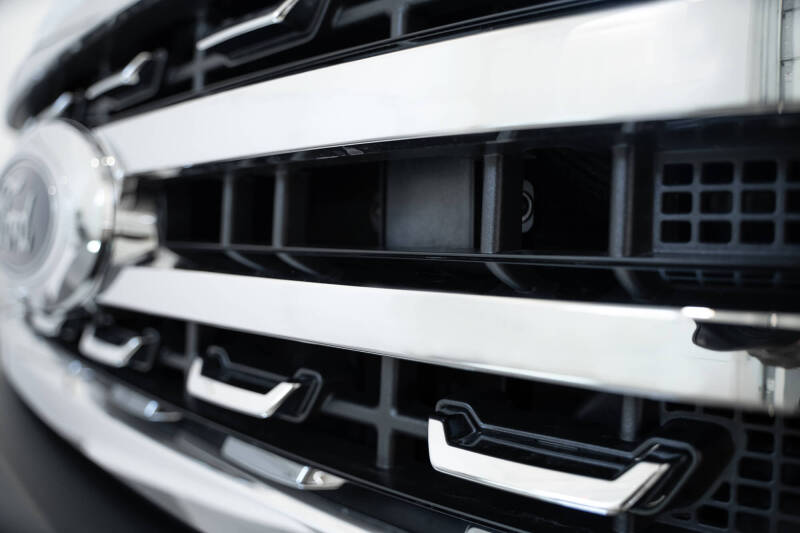 Ford Super Duty Adaptive Cruise Control Relocation Bracket - Addictive Desert Designs - Hammer Black Powder Coat Finish - Hammer Black - `23-`27